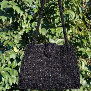Vintage black beaded mini purse 🖤